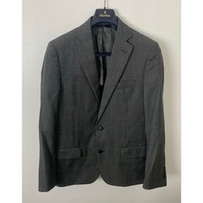 Brooks Brothers Fitzgerald Glen Plaid houndstooth 2-button wool blazer, 38R