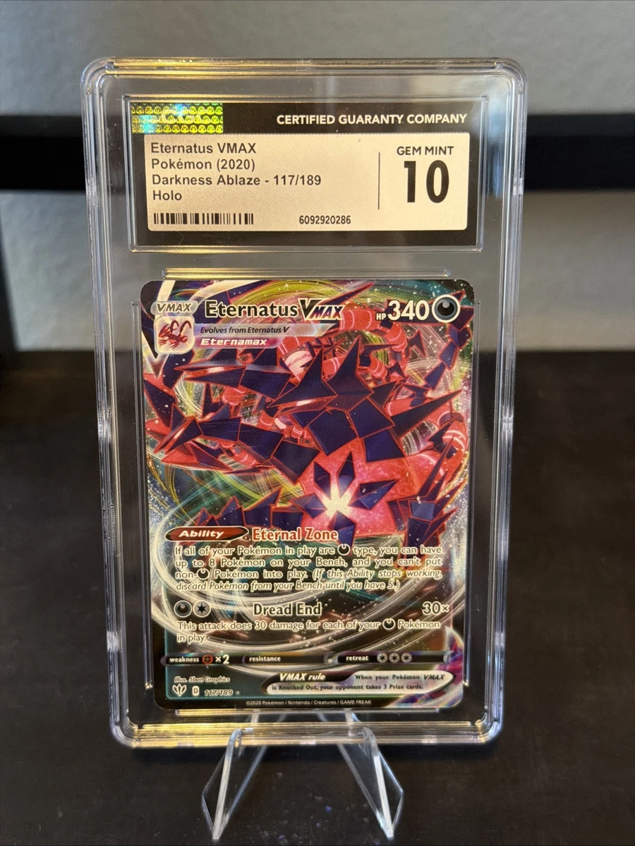 Eternatus Vmax 117/189 Darkness Ablaze - NM Ultra Rare Full Art Pokémon Card
