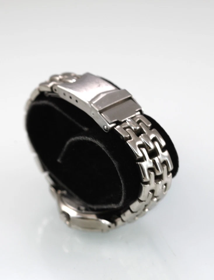 Reloj Reliquia Húmedo Mujer Acero Inoxidable Plata Batería 50m Blanco Fecha Cuarzo Foto 2 de 4