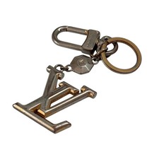 Louis Vuitton Porte Cles LV Facettes Bag Charm Gold M65216 Key Ring Length 4.9in