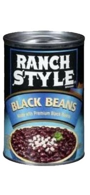 Ranch Style Black Beans, 15 Oz., (Pack of 6)