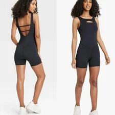 JoyLab Women's Cut Out Bodysuit Black Size M