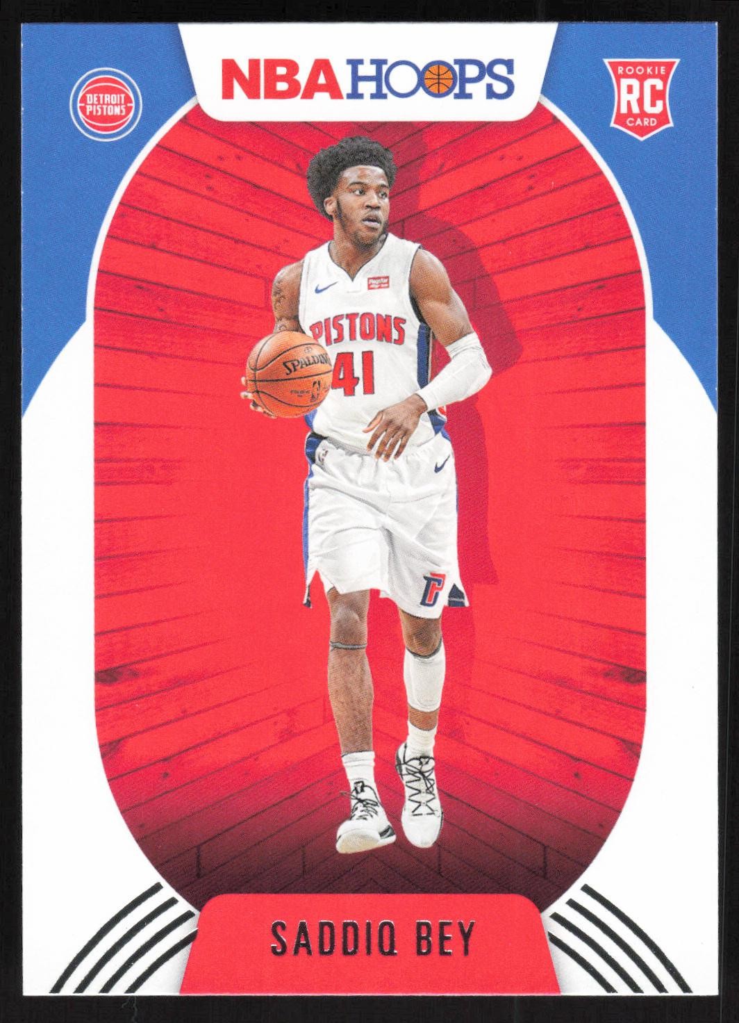 Saddiq Bey 2020-21 Hoops: #237 Detroit Pistons