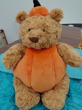 Jellycat Bartholomew Bear Pumpkin NWT With Dust Bag - FAST SHIPPING