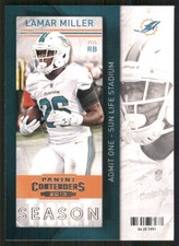 2013 Panini Contenders #42 Lamar Miller Miami Dolphins Football Card 35567