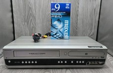 MAGNAVOX MWR20V6 DVD RECORDER VCR 4 HEAD HIFI STEREO DVD VHS COMBO PLAYER TESTED