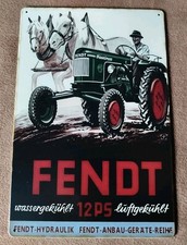 Blechschild Fendt 12PS Metallschild 