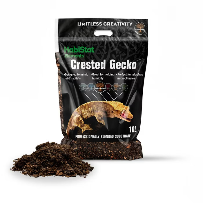 HabiStat Crested Gecko Substrate 10L Bioactive Rainforest Vivarium Bedding RTU