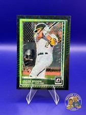 JACOB WILSON 2025 Donruss Optic ⚾️ Black Circles Disco Prizm #76 ATHLETICS