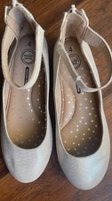 Wonder Nation Girls Glitter Mary Jane Ballet Flats