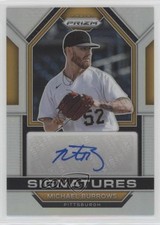 2023 Panini Prizm Signatures Silver Prizm Michael Burrows #SIG-MB Auto 4g8