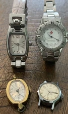 Womens Wrist Watch Lot 4 Timex Valletta Need Batteries