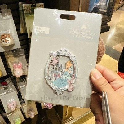 Authentic Shanghai Disney Cinderella Princess Castle Cartoon Fridge Magnet
