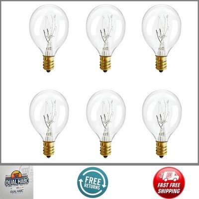 6 Pack 25W Wax Warmer Bulbs G40 E12 120V Dimmable Warm White for Scentsy Candle