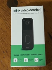 Blink Video Doorbell (newest model) Head-to-toe two-year battery life NEW BLACK