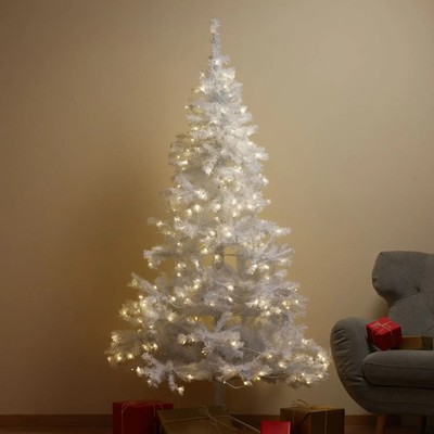 STAR TRADING Weißer LED-Tannenbaum Weihnachtsdeko Ottawa für außen 2,1m 260LED