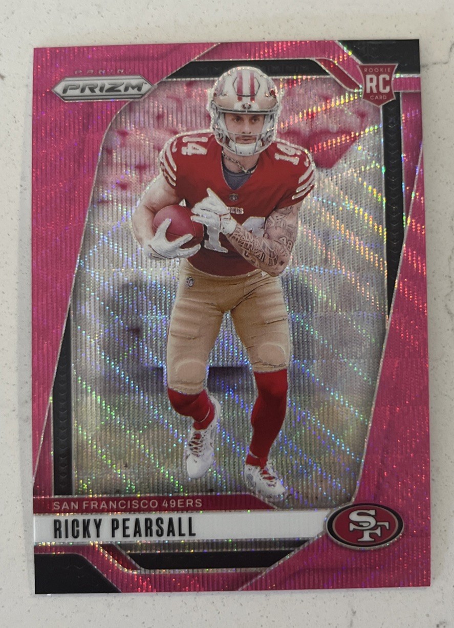 2024 Panini Prizm - Rookies Ricky Pearsall #383 Pink Wave Prizm (RC)