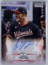 2025 Stadium Club Jacob Young #SCBA-JY Rainbow Foil Auto #/25 Nationals
