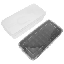 Silicone Freezer Molds Ice Tray with Cover Trays for Food Storage