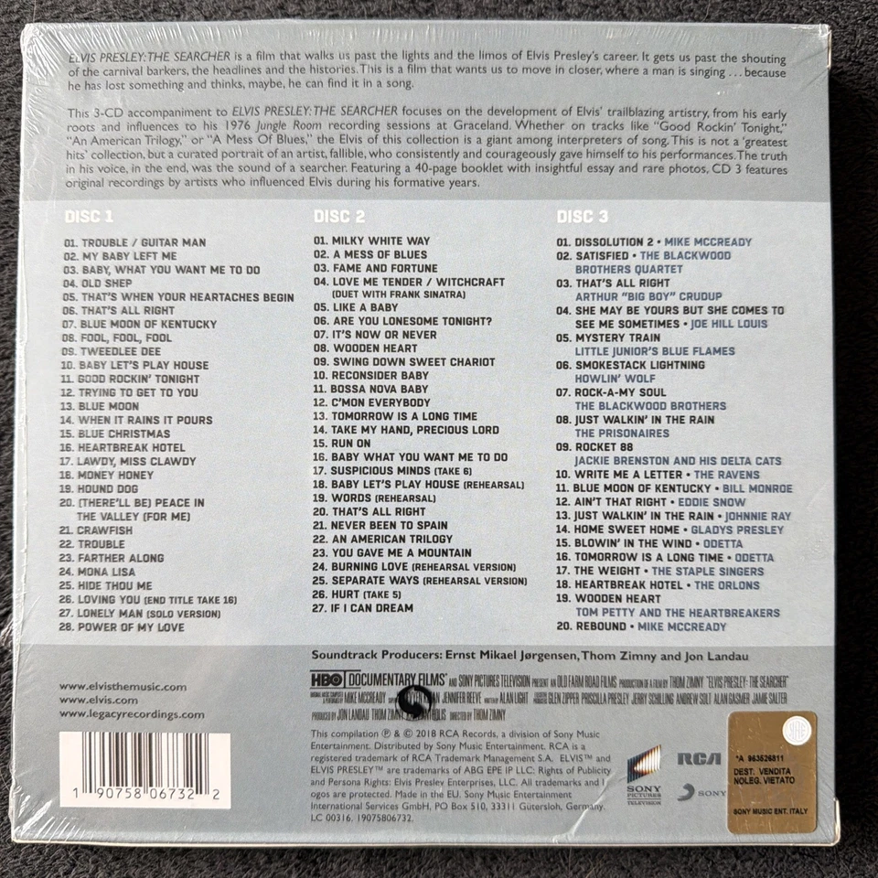 Elvis Presley – The Searcher - Deluxe 3 CD Box Set With Booklet - NEW Sealed - Imagem 2 de 2