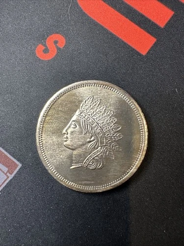 Vintage "Indian Head" 1 Troy Oz .999 Fine Silver Round Ounce