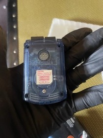 Sega Dreamcast VMU Blue CIB OEM Original Authentic Visual Memory Card