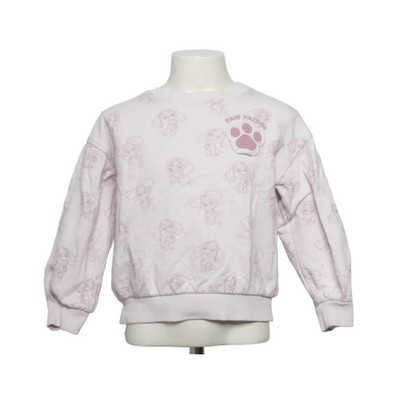Mango, Sweatshirt, Größe: 116, Pink/Weiß, Baumwolle, Print, Mädchen #eD1