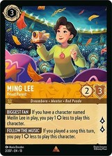 Disney Lorcana Ming Lee - Proud Parent 2 Rare AOV NM