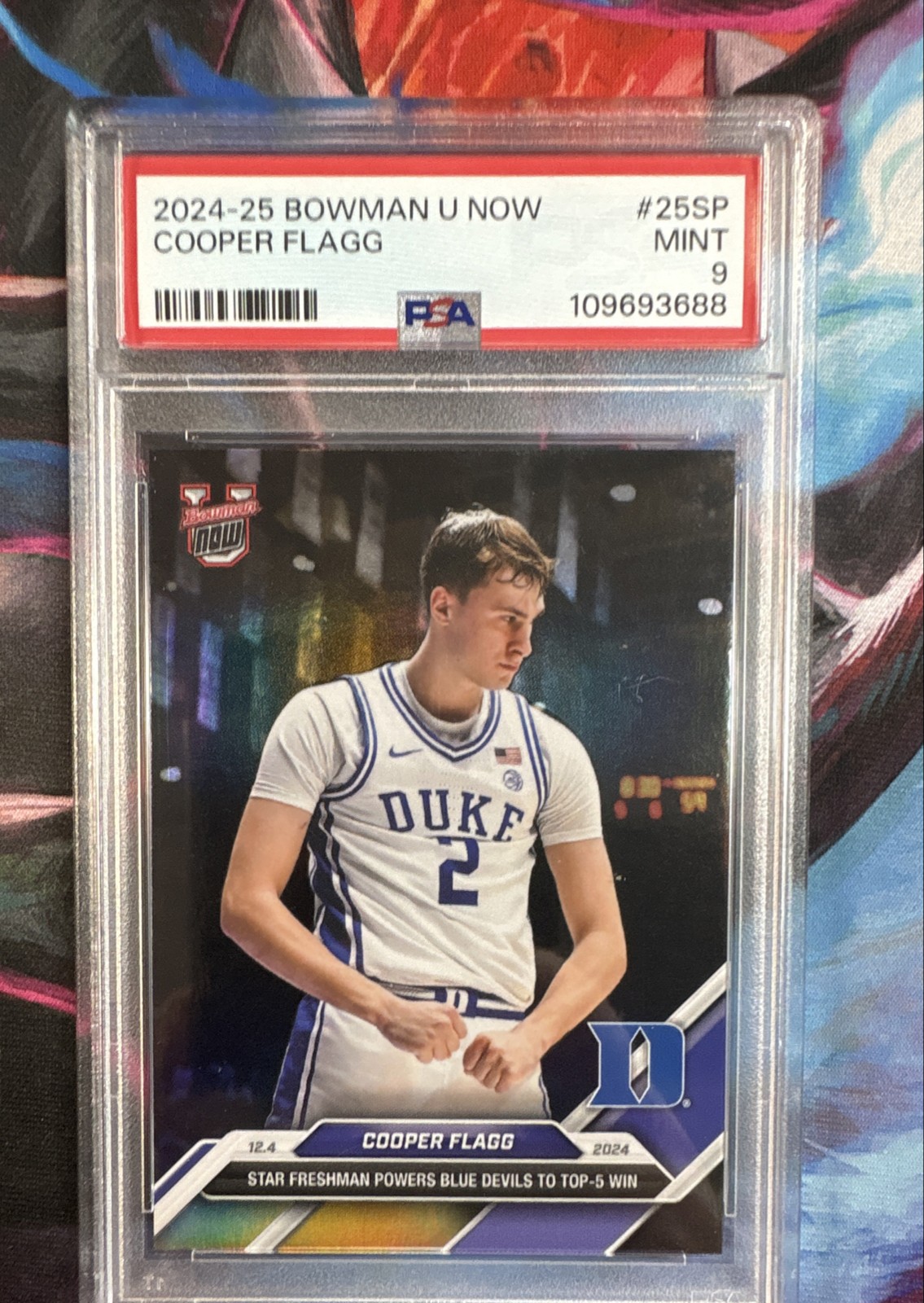 2024-25 Bowman U Now - Image Variation Cooper Flagg #25SP (RC) Sp Holo PSA 9