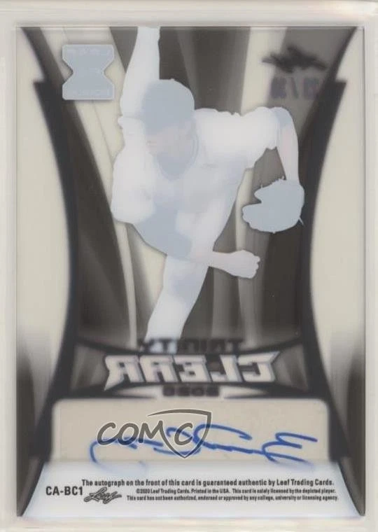 2020 Leaf Trinity Clear Auto Pink /30 Burl Carraway #CA-BC1 Auto - Image 2 of 2