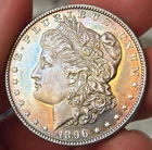 1896 Morgan Silver Dollar BU Toned Prooflike PL sharp strike w/ frosty contrast
