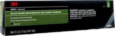 3M  08008 Super Weatherstrip and Gasket Adhesive, 5 oz Tube, Paste, Black, 24 hr