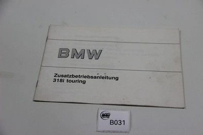 Original BMW E30 Touring supplementary operating manual 01499781103