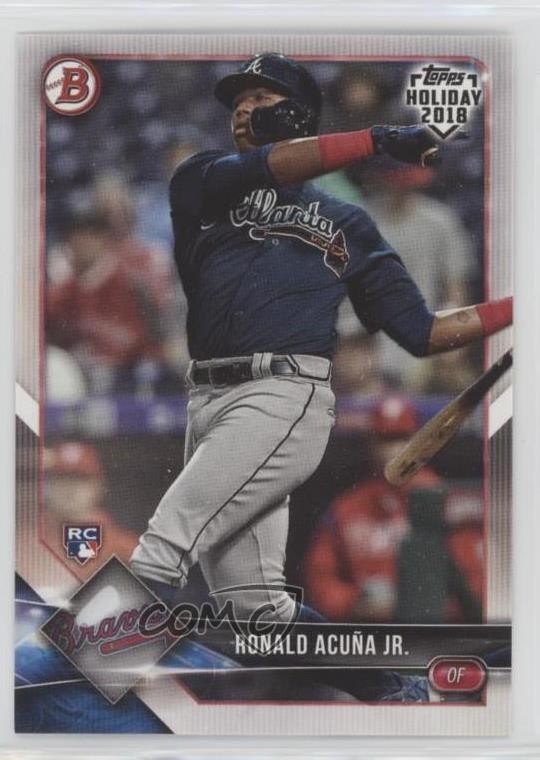 2018 Topps Holiday Bowman Ronald Acuna Jr #TH-RAJ Rookie RC 1i3m