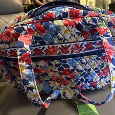 VERA BRADLEY BABY BAG DIAPER TOTE WITH PAD SUMMER COTTAGE RETIRED EXCELLENT