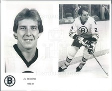 1980 Press Photo NHL Boston Bruins Left Wing Al Secord - rkf14811