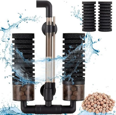 hygger Schwammfilter Aquarium für biologische und mechanische Filterung, Leiser