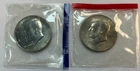 1985 P & D UNC Clad Kennedy Half Dollar Set in mint cellophane -Free Shipping