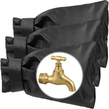 4 Pieces Outdoor Faucet Covers,Winter Anti-Freeze 9.8" H X 7" W Faucet Insulatio