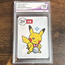Japanese Pikachu Taruka Pokemon 2nd Place Graded Gem Mint 10 Orange Back