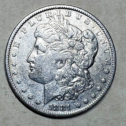 1881 Philadelphia Mint Morgan Silver Dollar - HIGH VF - FREE INSURED SHIPPING!