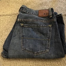 X2 Quality Denim Jeans Mens Size 34X 32 M22 Classic Regular Rise Boot Cut