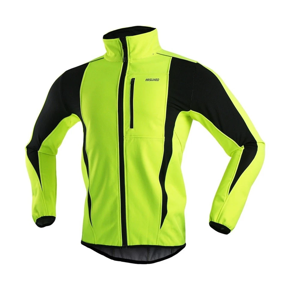 Thermal Cycling Jacket Winter Bicycle Windproof Waterproof Coat for MTB Bike Foto 3 de 4