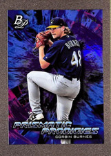 2018 Bowman Platinum #PPP24 Corbin Burnes Prismatic Prodigies RC Purple SP #/250
