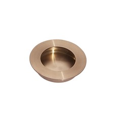 Round Flush Copper Pull Handle - 65mm