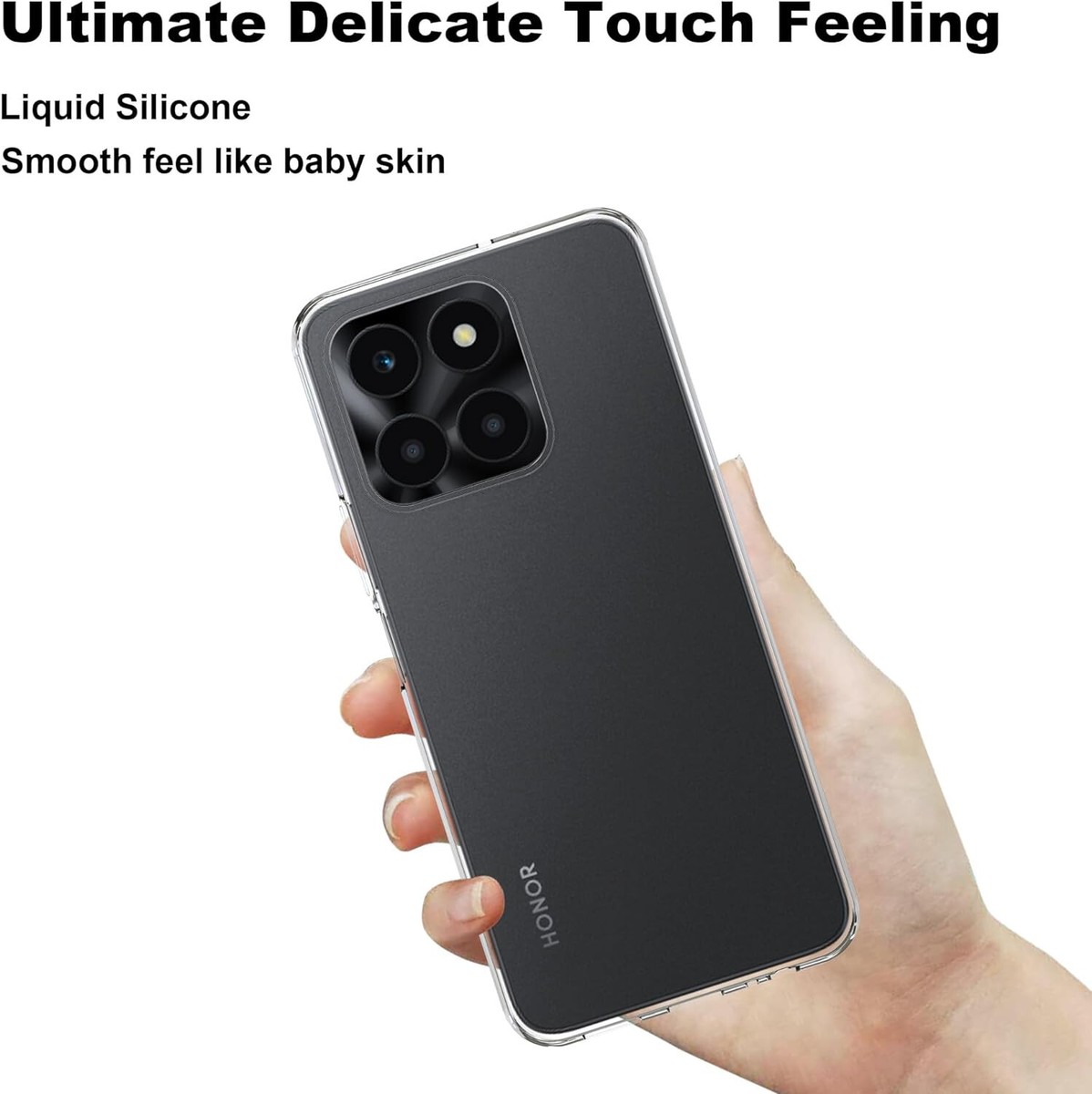 ZXLZKQ Custodia per Honor X6a (6.56 ) + 2 X Pellicola in Vetro Tempera, Antiurto Antigraffio Protettiva Case Trasparente Morbido TPU Bumper Cover per Honor X6a - Bestia dei graffiti