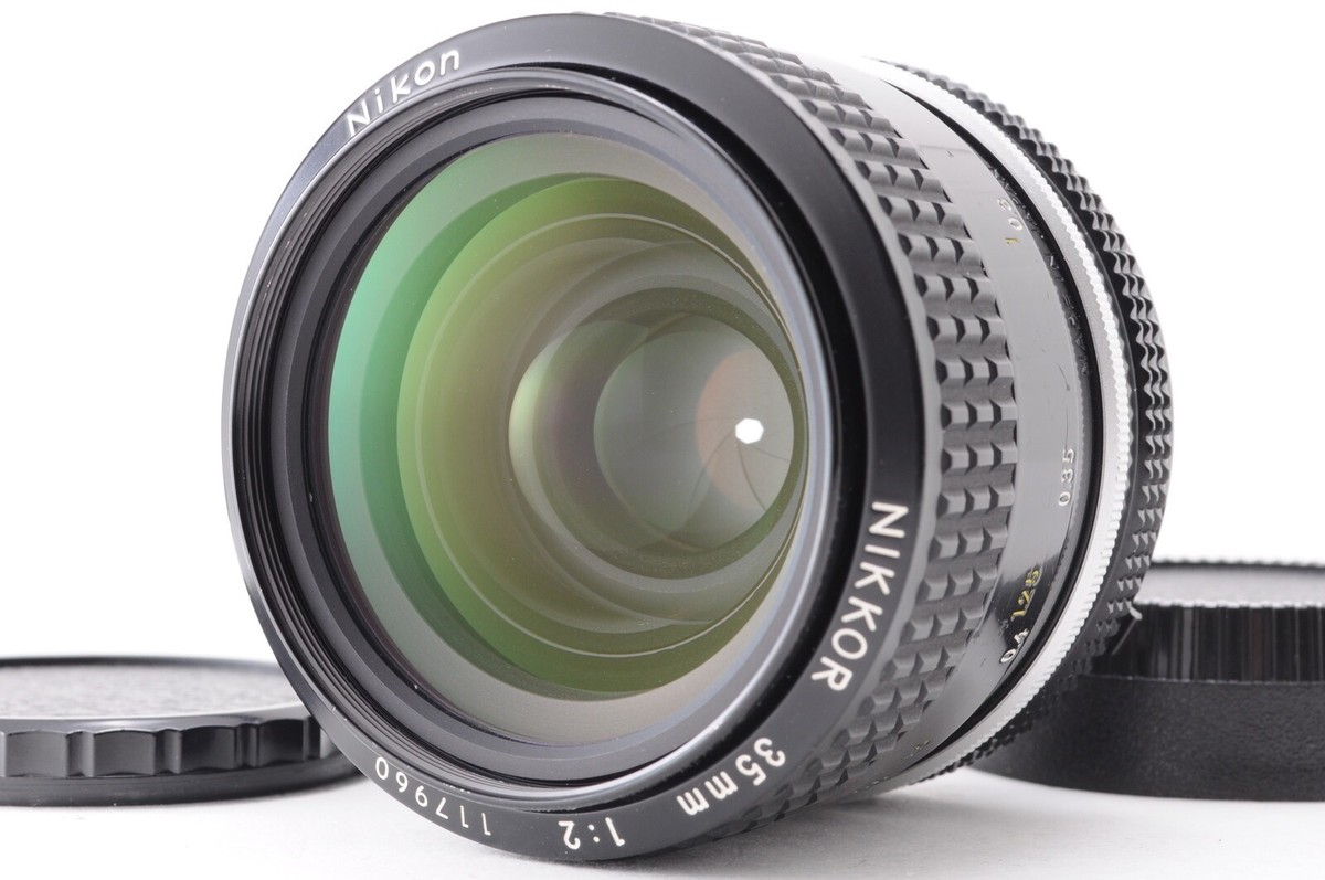 美品　ニコン NIKON Ai NIKKOR 35mm F2 NEAR MINT］Nikon Ai Nikkor 35mm f2 Wide Angle MF Lens from