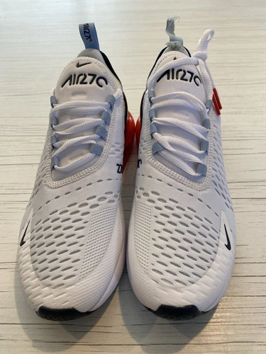 Nike Air Max 270 White/Red/Navy Men’s Size UK 7 RRP £145 #I260