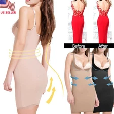 Women's Compression Slimming Bodysuit Slip Underdress Full Body Shaper Shapewear