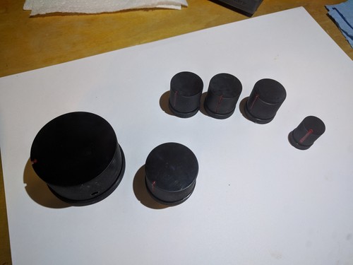 Sansui AU-D9 NEW 3D printed knobs. ABS type plastic. Press right on. - Picture 4 of 4
